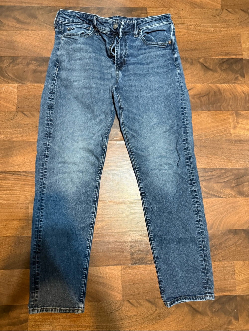 Classic Medium Wash American Eagle Athletic Fit Jeans